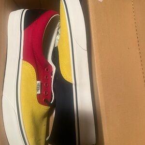 Vans Red Yellow Black Sneakers